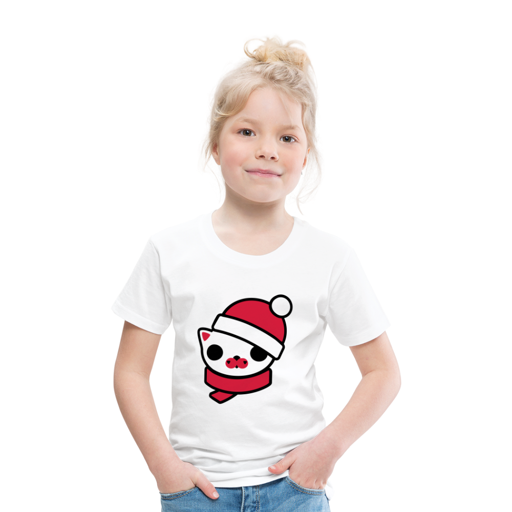 Christmas Kitty - T shirt - The Freja Collection - white