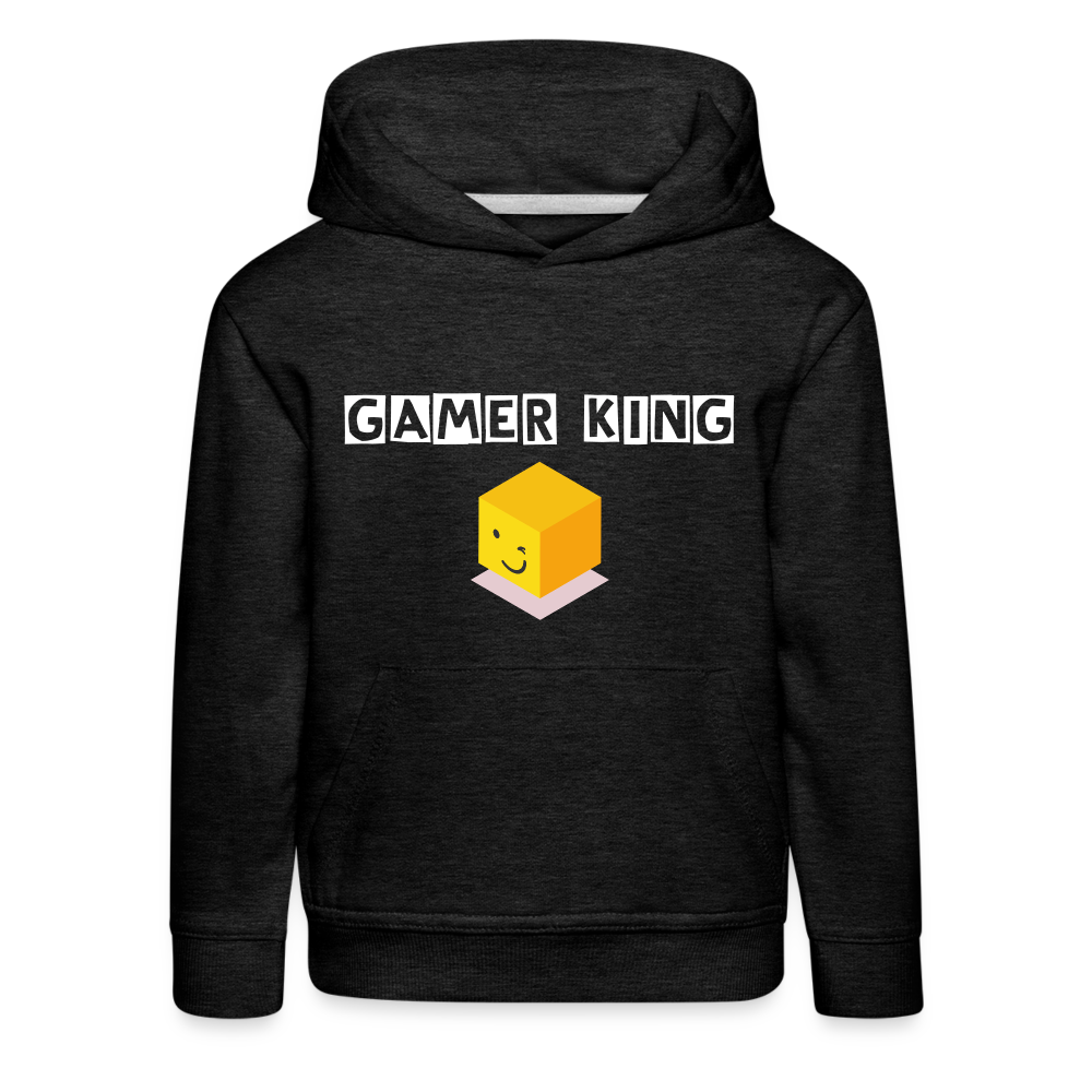 Gamer King Hoodie - The Elijah Collection - charcoal grey