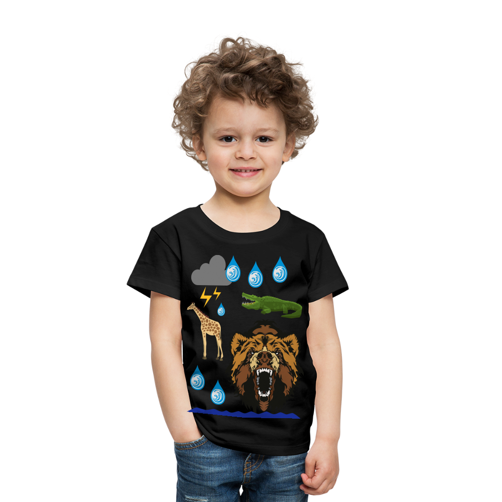 Animal Forest T-Shirt By Elijah - black