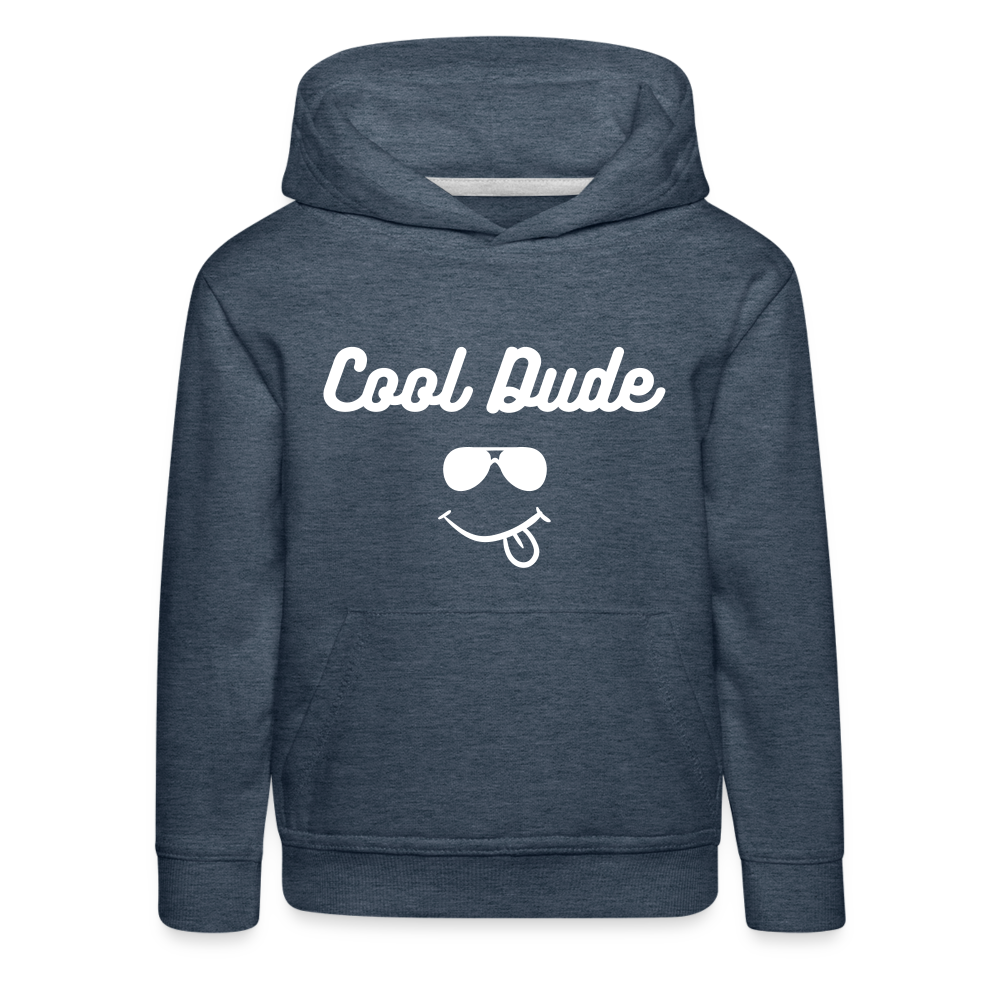 Cool Dude Hoodie - The Elijah Collection - heather denim