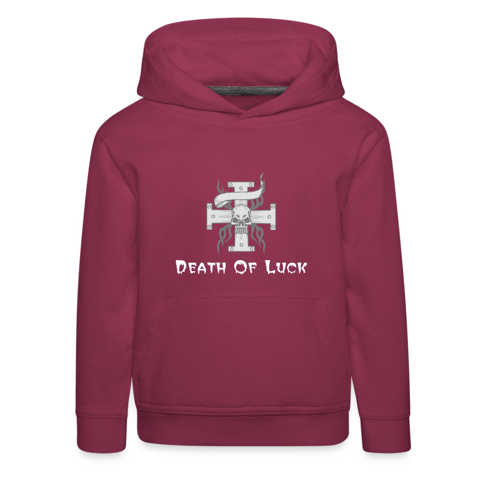 Death Of Luck - Hoodie - The Elijah Collection - bordeaux