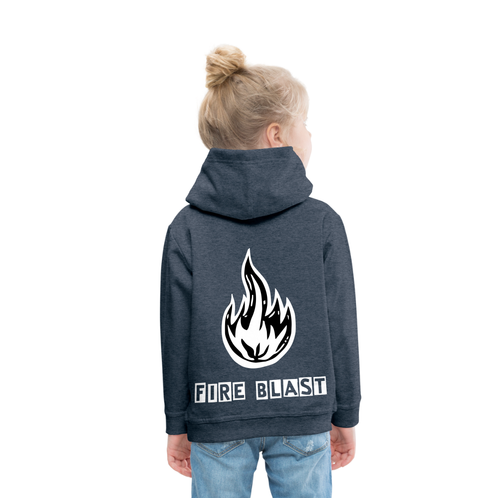 Fire Blast Hoodie - heather denim