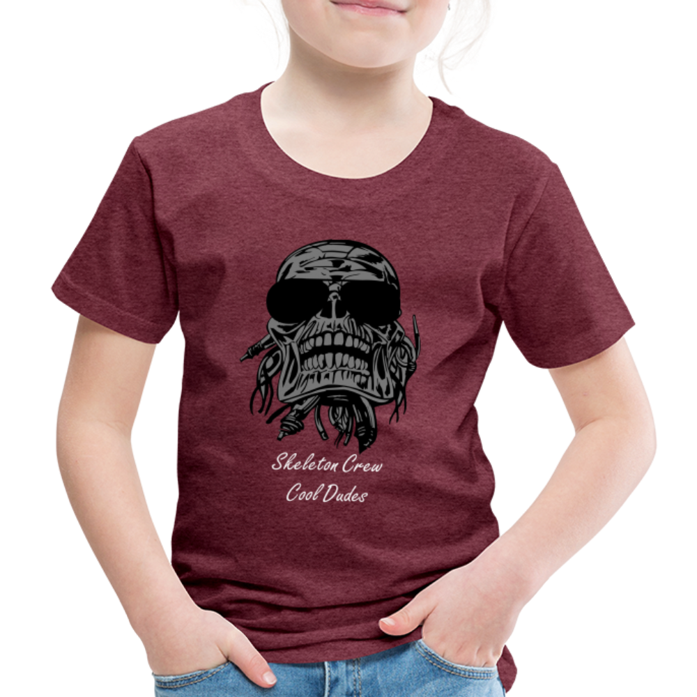 Skeleton Crew Cool Dudes - The Elijah Collection - heather burgundy