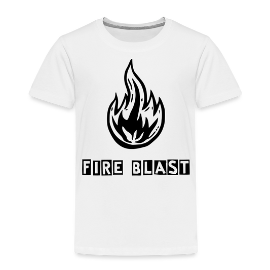 Fire Blast T Shirt - The Elijah Collection - white