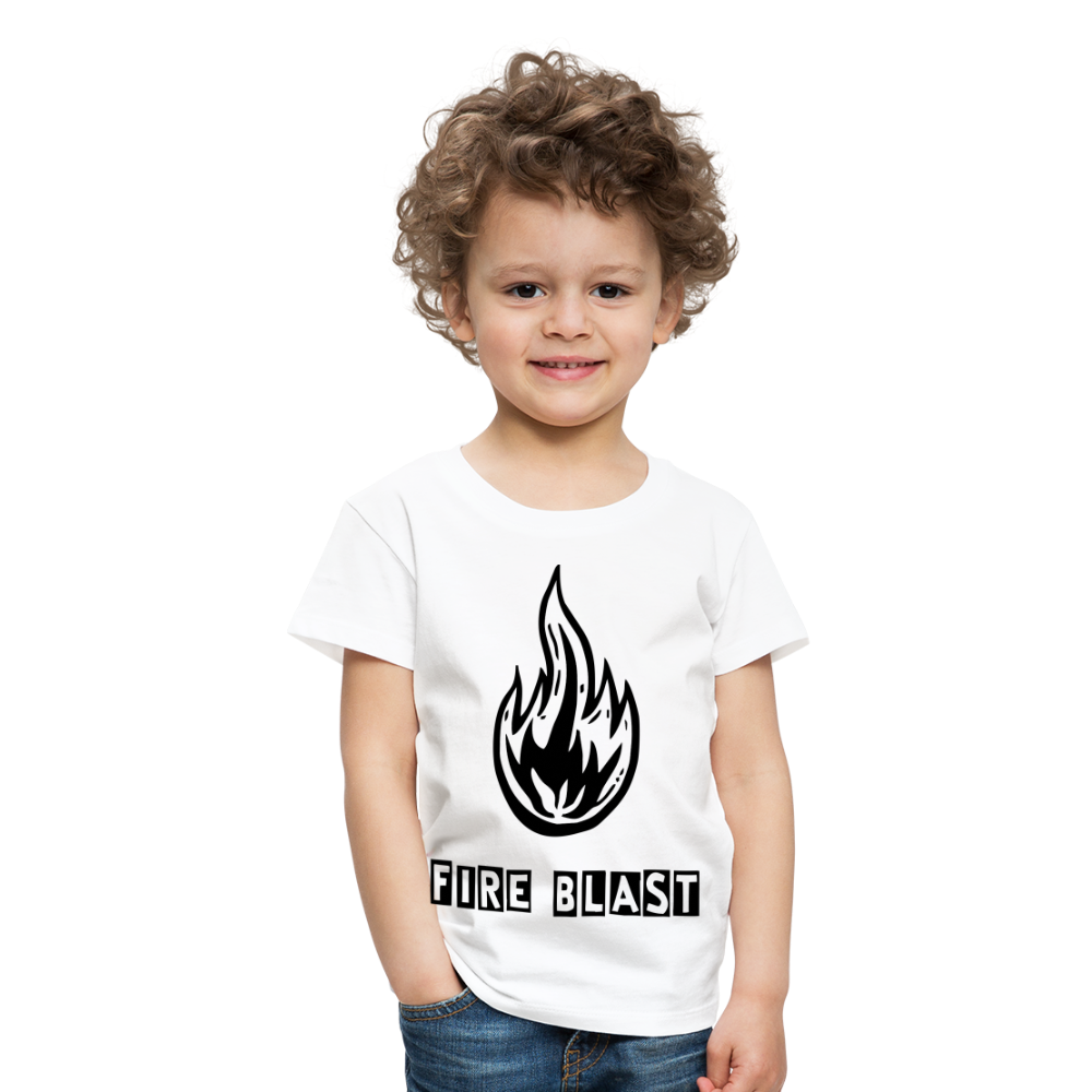 Fire Blast T Shirt - The Elijah Collection - white