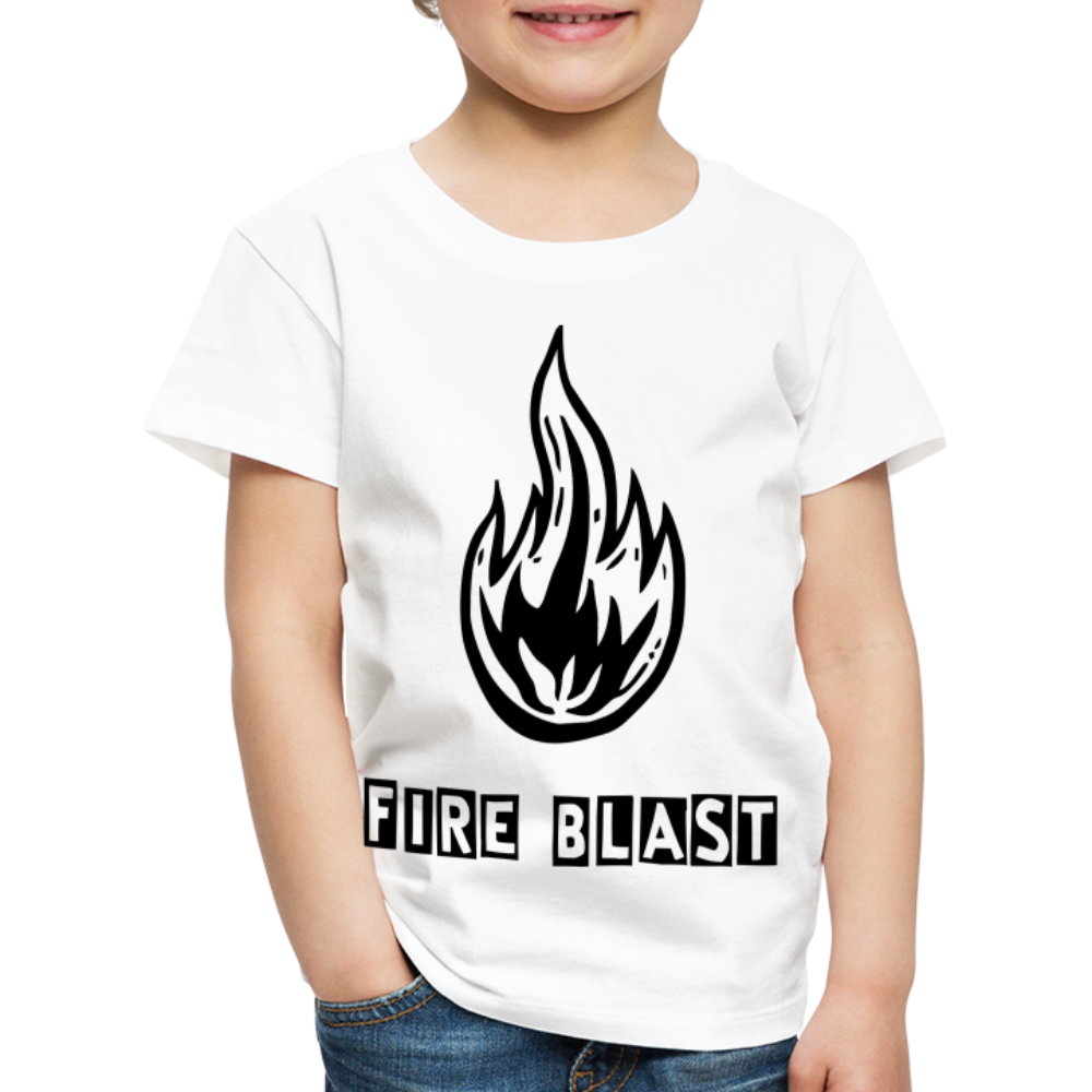 Fire Blast T Shirt - The Elijah Collection - white