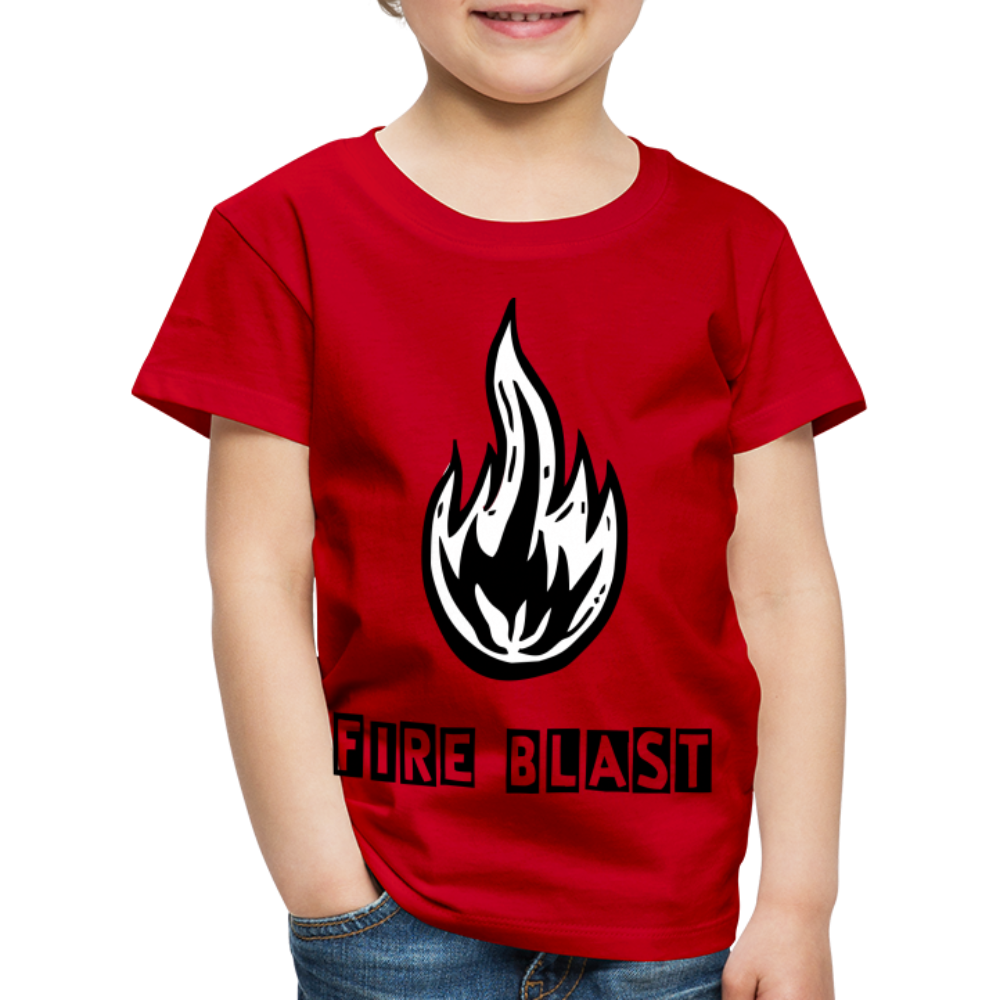 Fire Blast T Shirt - The Elijah Collection - red