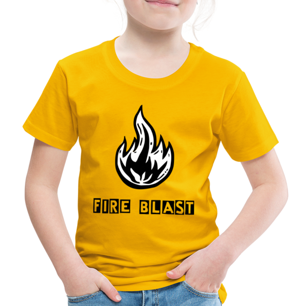 Fire Blast T Shirt - The Elijah Collection - sun yellow