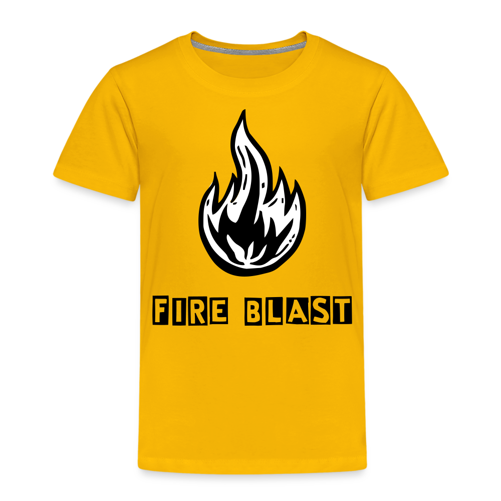 Fire Blast T Shirt - The Elijah Collection - sun yellow