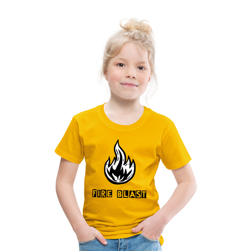 Fire Blast T Shirt - The Elijah Collection - sun yellow