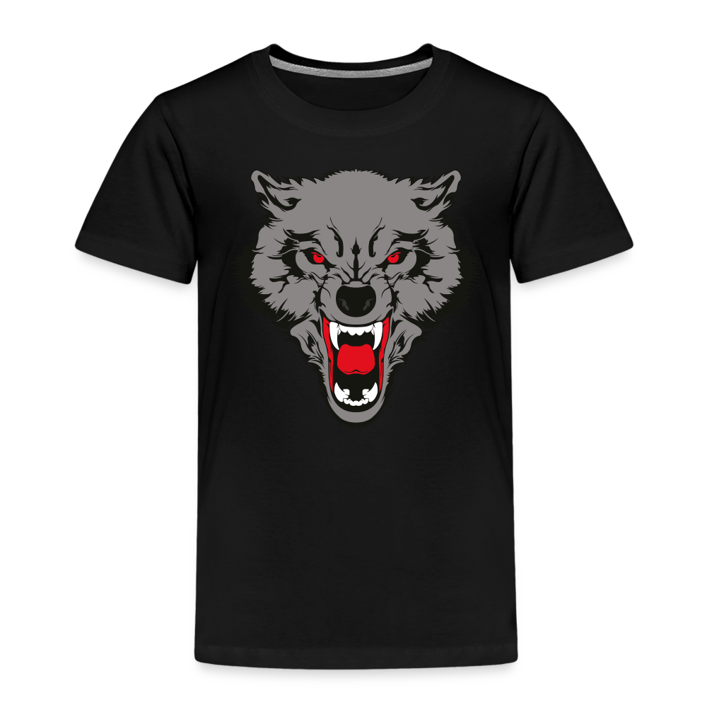 Wild Wolf T Shirt - The Elijah Collection - black