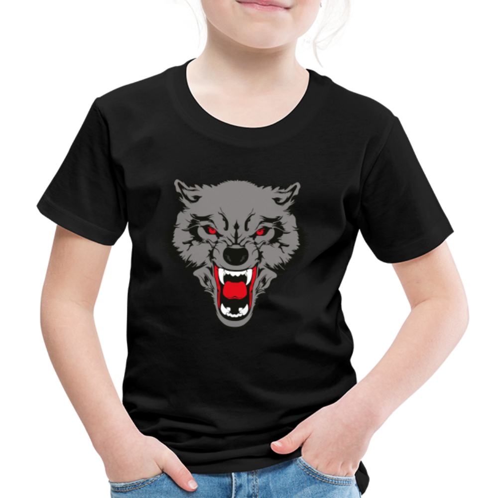 Wild Wolf T Shirt - The Elijah Collection - black