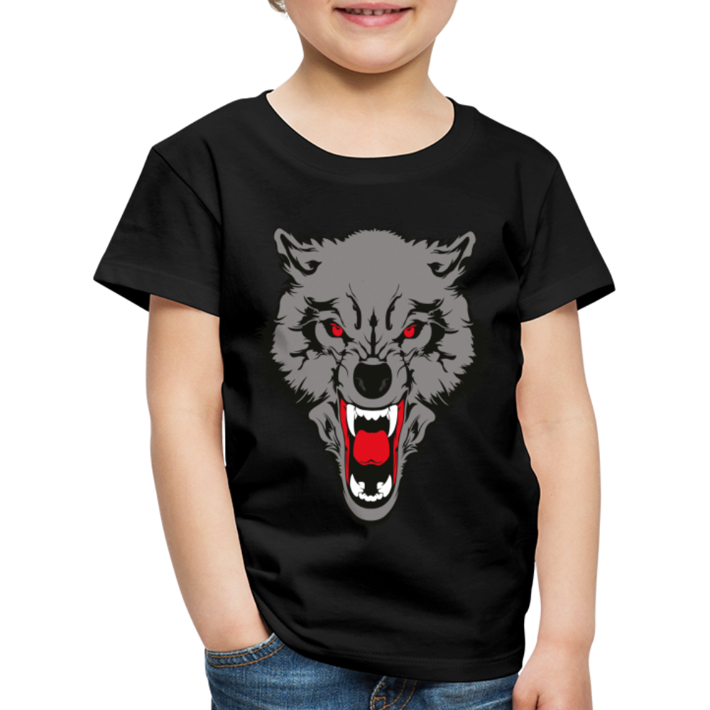 Wild Wolf T Shirt - The Elijah Collection - black