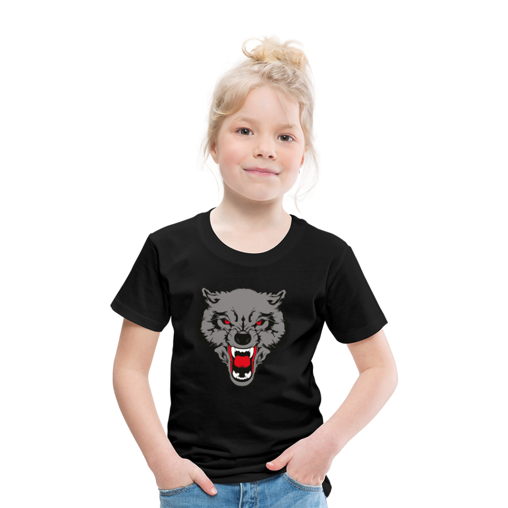 Wild Wolf T Shirt - The Elijah Collection - black