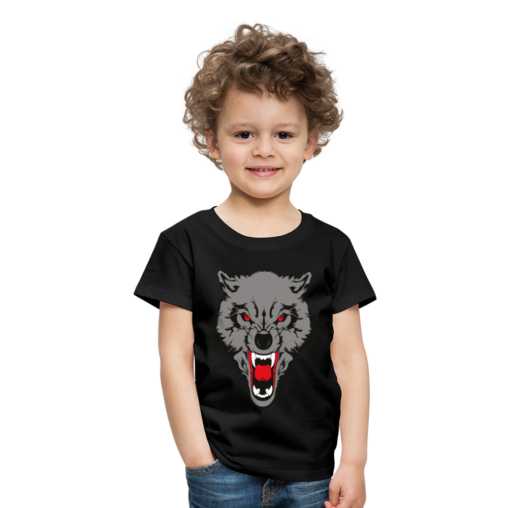 Wild Wolf T Shirt - The Elijah Collection - black