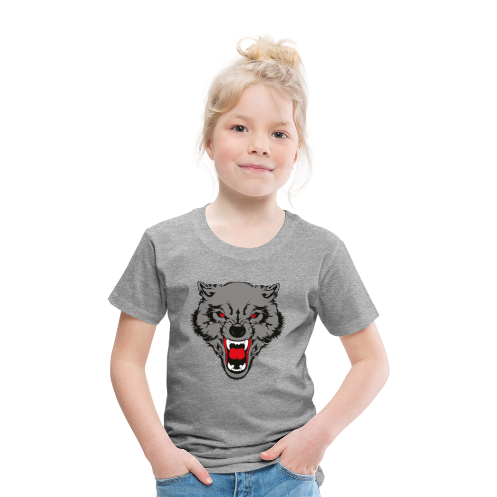 Wild Wolf T Shirt - The Elijah Collection - heather grey