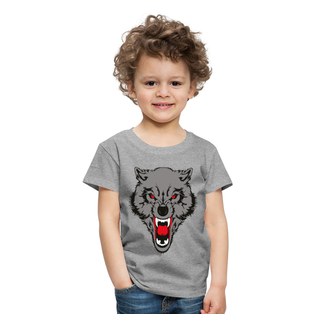 Wild Wolf T Shirt - The Elijah Collection - heather grey