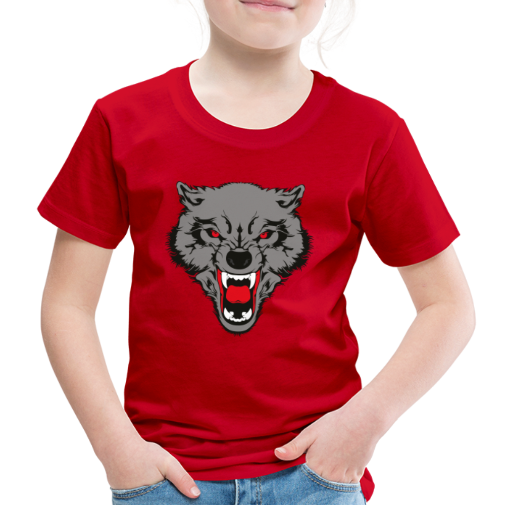 Wild Wolf T Shirt - The Elijah Collection - red