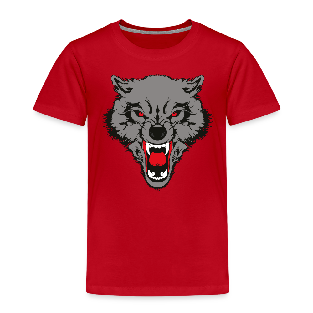 Wild Wolf T Shirt - The Elijah Collection - red