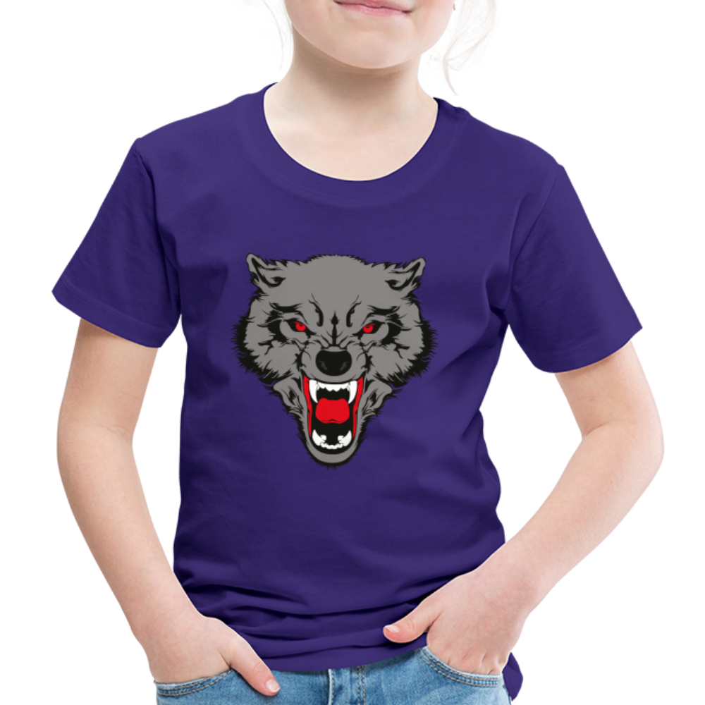 Wild Wolf T Shirt - The Elijah Collection - purple