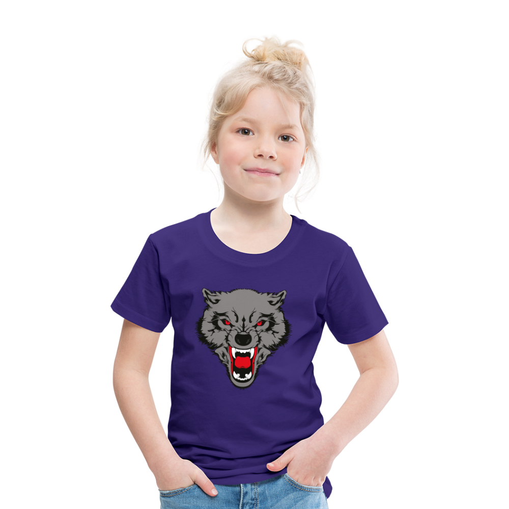 Wild Wolf T Shirt - The Elijah Collection - purple