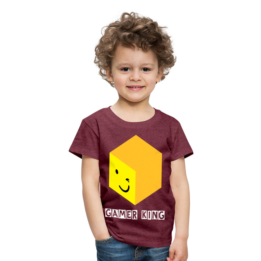 Gamer King T-Shirt - The Elijah Collection - heather burgundy