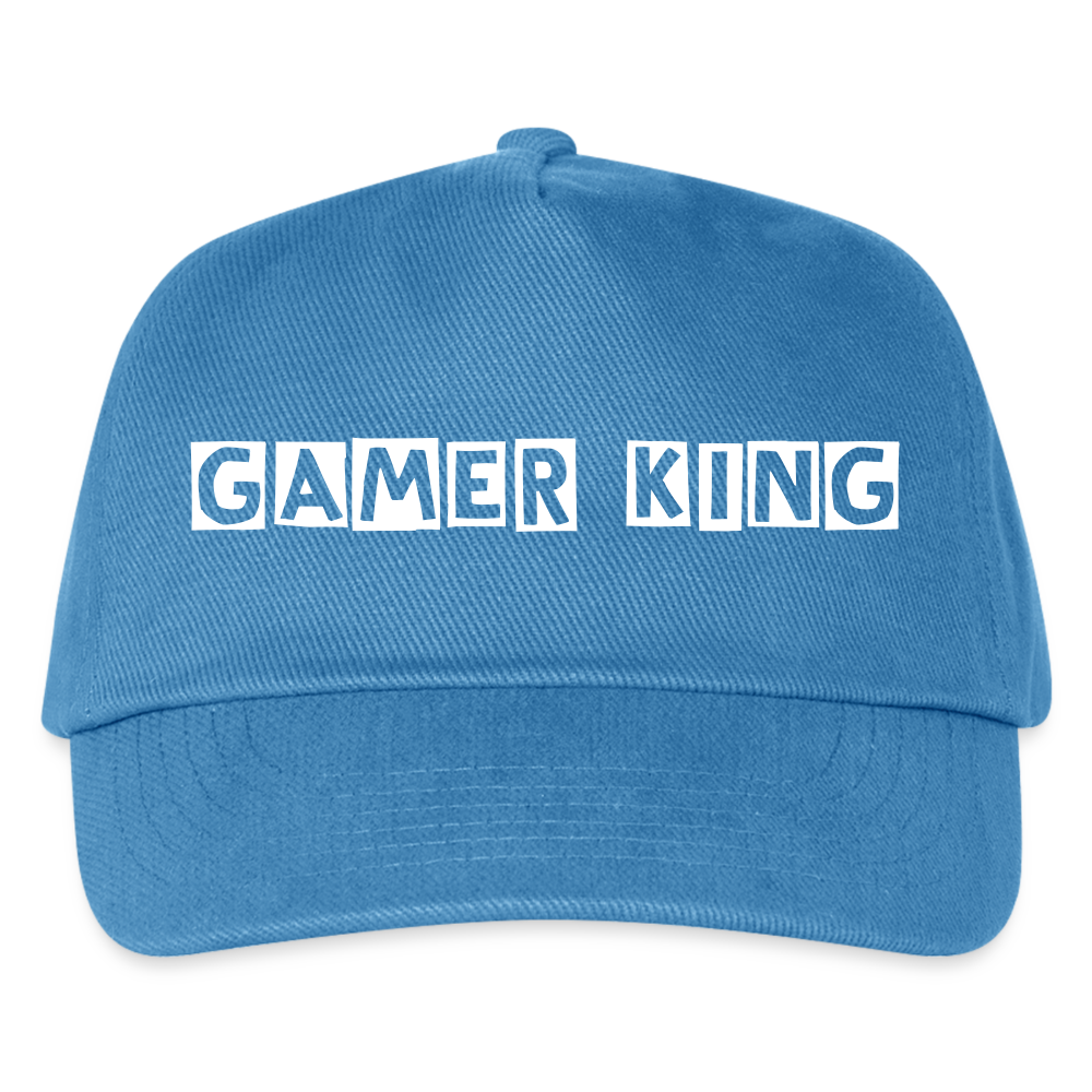 Gamer King Baseball Cap - The Elijah Colelction - peacock-blue