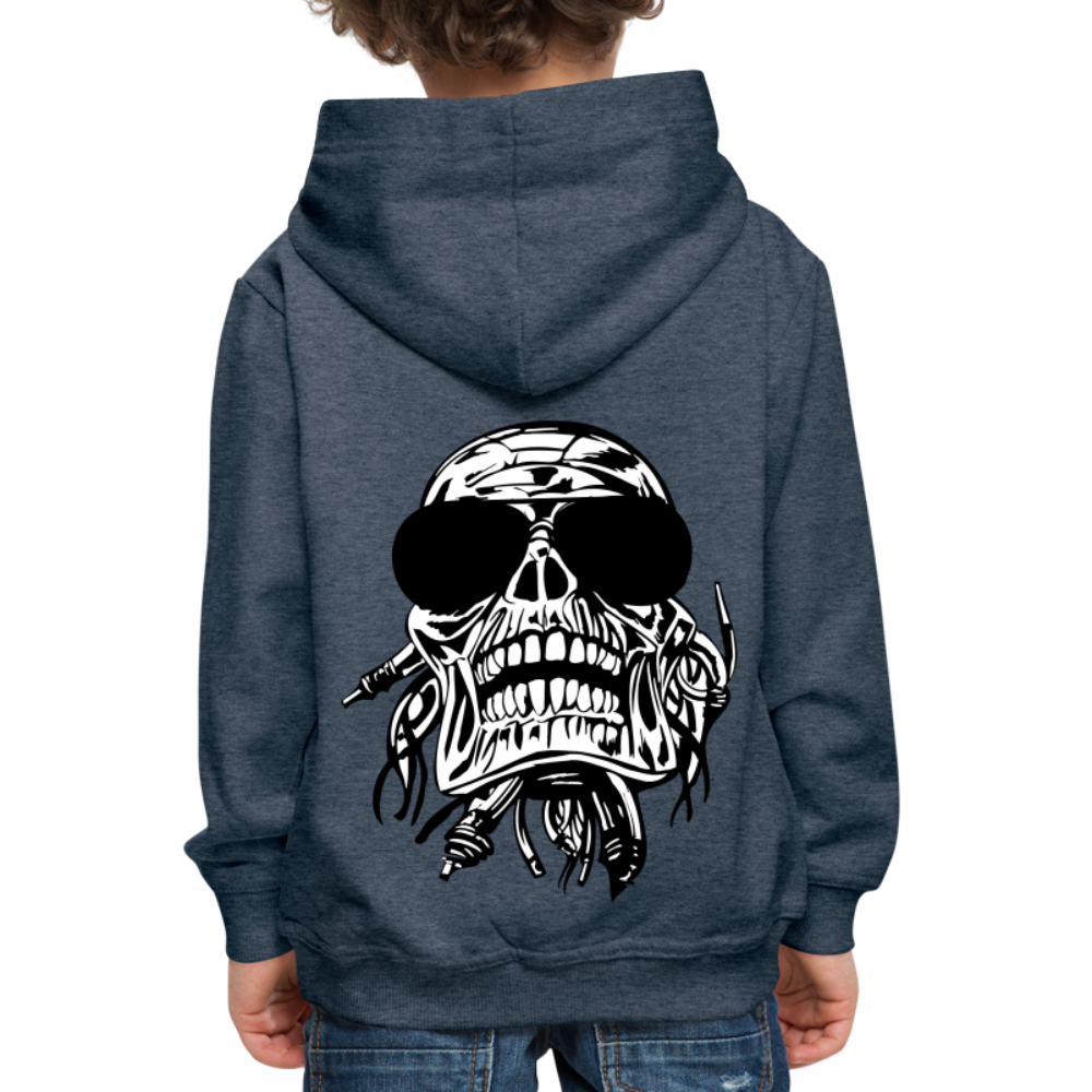 Skeleton Crew Cool Dudes Hoodie - The Elijah Collection - heather denim