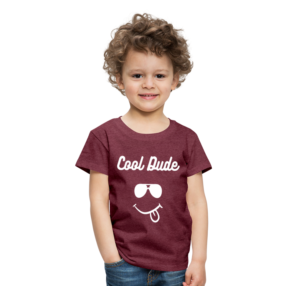 Cool Dude T Shirt - The Elijah Collection - heather burgundy