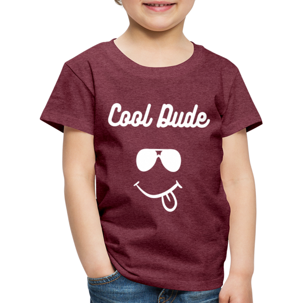 Cool Dude T Shirt - The Elijah Collection - heather burgundy