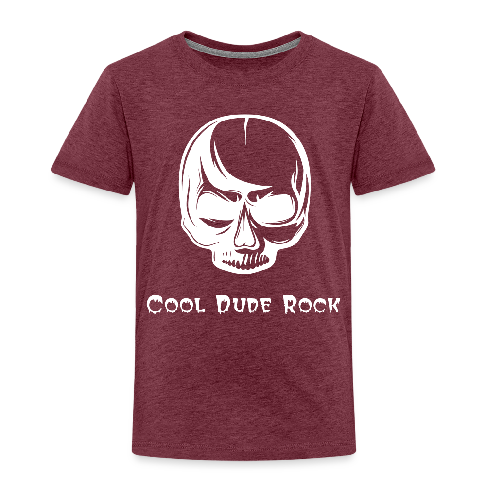 Cool Dude Rock T-Shirt - The Elijah Collection - heather burgundy