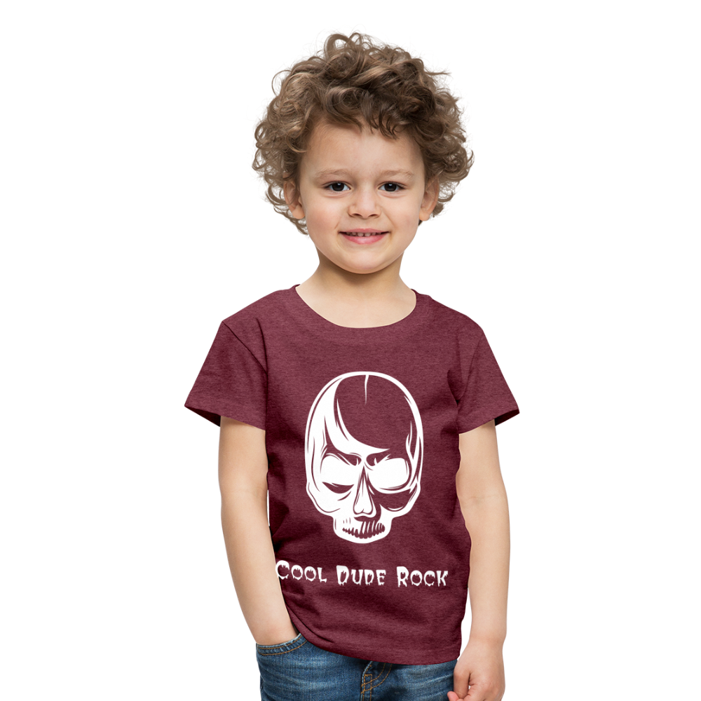 Cool Dude Rock T-Shirt - The Elijah Collection - heather burgundy